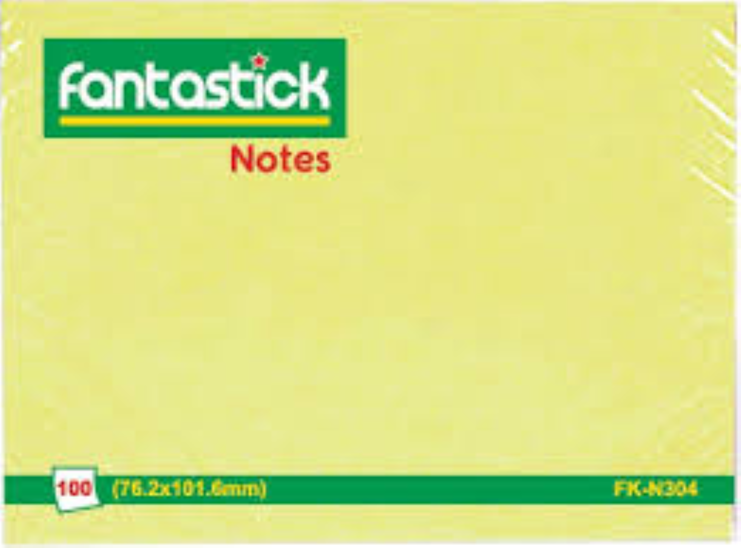 Fantastick Stick Notes 3x4" Yellow FK-N304